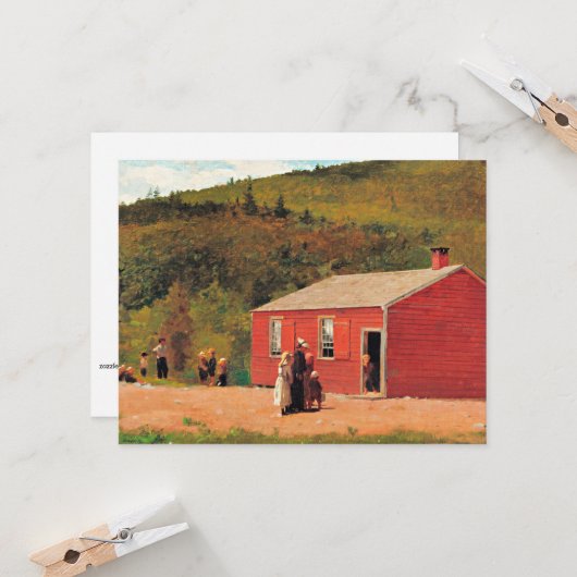 ウィンスロー・人気があるホ絵画マーの校時 カード (正面/裏面インサイチュ)