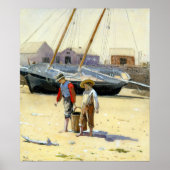 ウィンズローホーマーでアサリのバスケットを作る ポスター (正面)