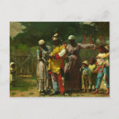 ウィンズローホーマーによるカーニバルのためのドレッシング ポストカード (正面)