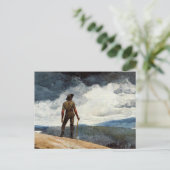 ウィンズローホーマーのアートワーク、ウッドカッター ポストカード (スタンド正面)