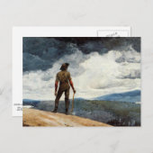 ウィンズローホーマーのアートワーク、ウッドカッター ポストカード (正面/裏面)