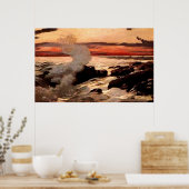 ウィンズローホーマーの「Prout's Neck」 -プリント ポスター (キッチン)