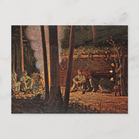 ウィンズローホーマーアート – ヨークタウンの前 ポストカード (正面)