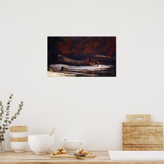 ウィンズローホーマーハウンドとハンター ポスター (キッチン)