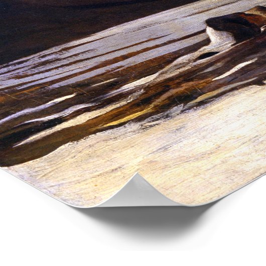 ウィンズローホーマーハウンドとハンター ポスター (角)