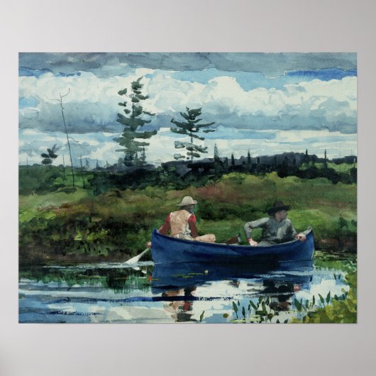 ウィンズローホーマー – ザブルーボート ポスター (正面)