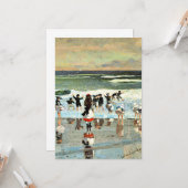 ウィンズローホーマー – ビーチシーン カード (正面/裏面インサイチュ)