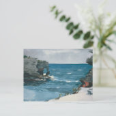 ウィンズローホーマー – ロッキーショア,バミューダ ポストカード (スタンド正面)