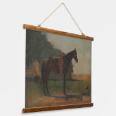 ウィンズローホーマー「農場の鞍馬」 吊り下げ型タペストリー (傾斜あり)