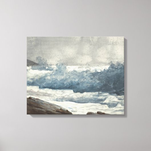 ウィンズローホーマー – Prout's Neck, Breakers キャンバスプリント (正面)