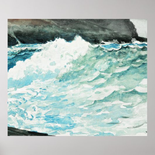 ウィンズロー素晴らしホマーの絵画プロッツ・ネック。 ポスター (正面)