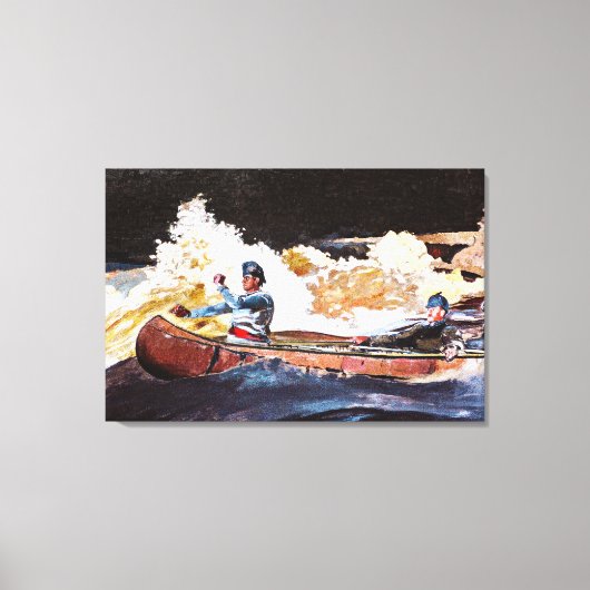 ウィンズロー絵画ホーマーの射撃、 発砲、急流 キャンバスプリント (正面)