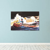 ウィンズロー絵画ホーマーの射撃、 発砲、急流 キャンバスプリント (インサイチュ (ウッドフロア))