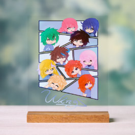 ウィンズ数々のキャラクターアクリル標識 アクリルサイン