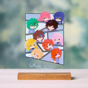 ウィンズ数々のキャラクターアクリル標識 アクリルサイン