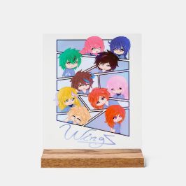 ウィンズ数々のキャラクターアクリル標識 アクリルサイン