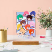 ウィンズ数々のキャラクターアクリル標識 アクリルサイン (ウェディング)