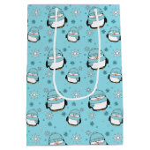 ウィンタぺンギンギフトバッグ（中） ミディアムペーパーバッグ (裏面)