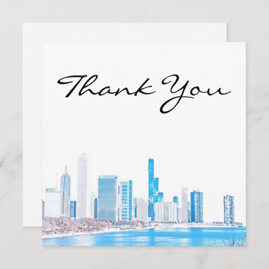 ウィンタイシカゴスカイラインサンキューカード サンキューカード (正面/裏面)