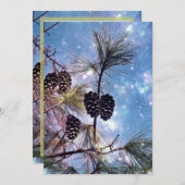 ウィンタイパインコーンクリスマスパーティー 招待状 (正面/裏面)