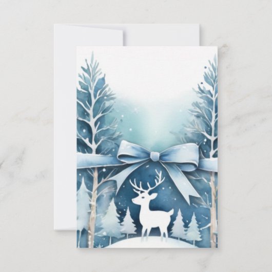 ウィンタイランドスケープディア誕生日招待状 招待状 (裏面)