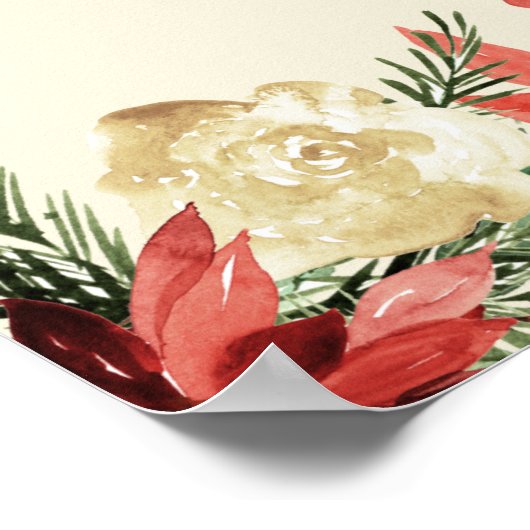 ウィンタウェルカム | ウェディング ブライダルシャワー ポスター (角)