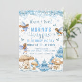 ウィンタフェアリーの初めての魔法の森の誕生日 招待状 (スタンド正面)