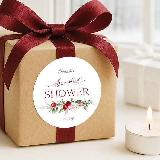 ウィンタベリーブライダルシャワー ラウンドシール