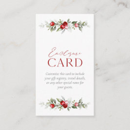 ウィンタベリー ブライダルシャワー エンクロージャーカード