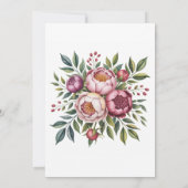 ウィンタベリー・プリムローズの花を飾ったエンゲージメントパーティー 招待状 (裏面)