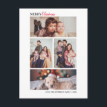 ウィンタモダンークリスマスフォトコラージュホリデイ ポストカード<br><div class="desc">おミニマルよびエレガントデザインが印刷した冬モダンのクリスマス・フォトコラージュの祝日のはがき(文章に添付でカスタマイズきる)はがき（4枚）。「it」ボクリックタンカスタマイズを選択し、デザインツールを使用してこのテンプレートを変更してください。グラフィックアートデザインストアで、この製品に一致する他の製品を確認してください。デザイン</div>