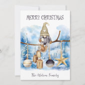 ウィンターお洒落レディ格言メリークリスマス シーズンカード (正面)