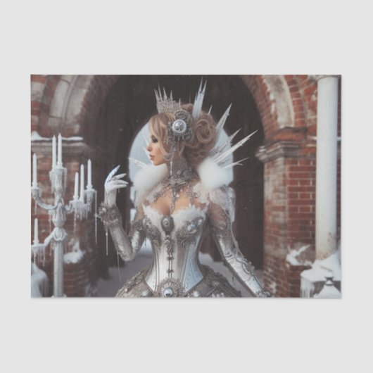 ウィンターアイスクイーンスティームパンク産業ビクトリアン産業 薄葉紙 (正面)