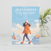 ウィンターアイススケートで滑るパーティー 招待状 (スタンド正面)