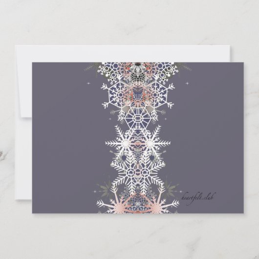 ウィンターアイススケートで滑る招待状 招待状 (裏面)