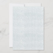 ウィンターアイススケートで滑る雪の誕生日パーティー 招待状 (裏面)