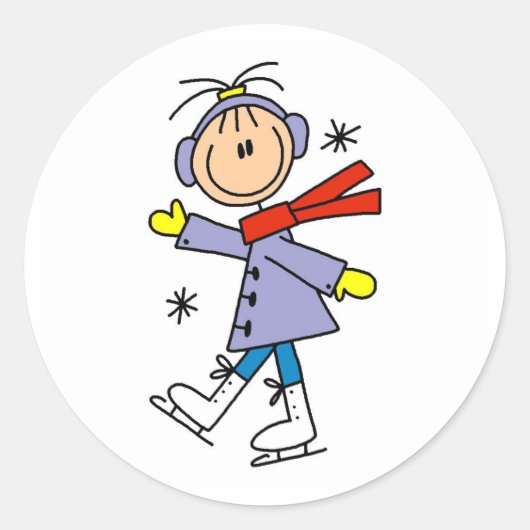 ウィンターアイススケートで滑る ラウンドシール (正面)