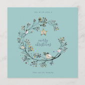 ウィンターアイスブルーリースクリスマス |新年 シーズンカード (正面)