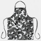 ウィンターアイス迷彩柄 エプロン (正面)