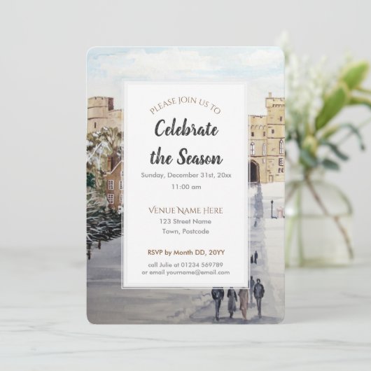 ウィンターアットウィンザーキャッスルフェスティバルシーズン招待状 招待状 (スタンド正面)