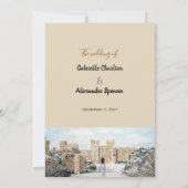 ウィンターアットウィンザーキャッスル結婚式招待状 招待状 (裏面)