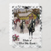 ウィンターアットウエストヒルズファーム2黒い馬 シーズンカード (正面/裏面)