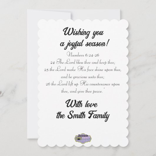 ウィンターアットウエストヒルズファーム2黒い馬 シーズンカード (裏面)