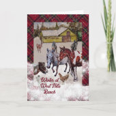 ウィンターアットウエストヒルズランチホリデーカード シーズンカード (正面)