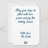 ウィンターアットウエストヒルズランチホリデーカード シーズンカード (裏面)