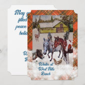 ウィンターアットウエストヒルズランチホリデーカード シーズンカード (正面/裏面)