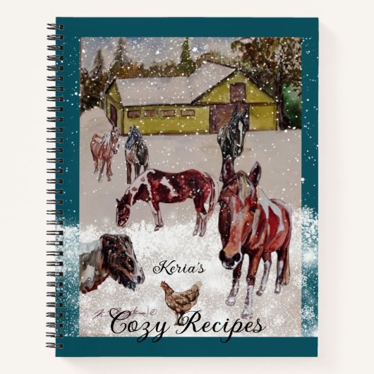 ウィンターアットウエストヒルズランチレシピ ノートブック (正面)