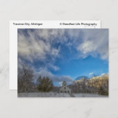 ウィンターアットミッションポイントライトハウス ポストカード (正面/裏面)