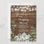 ウィンターアドベンチャー開始ウェディングシャワー 招待状 (正面)