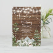 ウィンターアドベンチャー開始ウェディングシャワー 招待状 (スタンド正面)